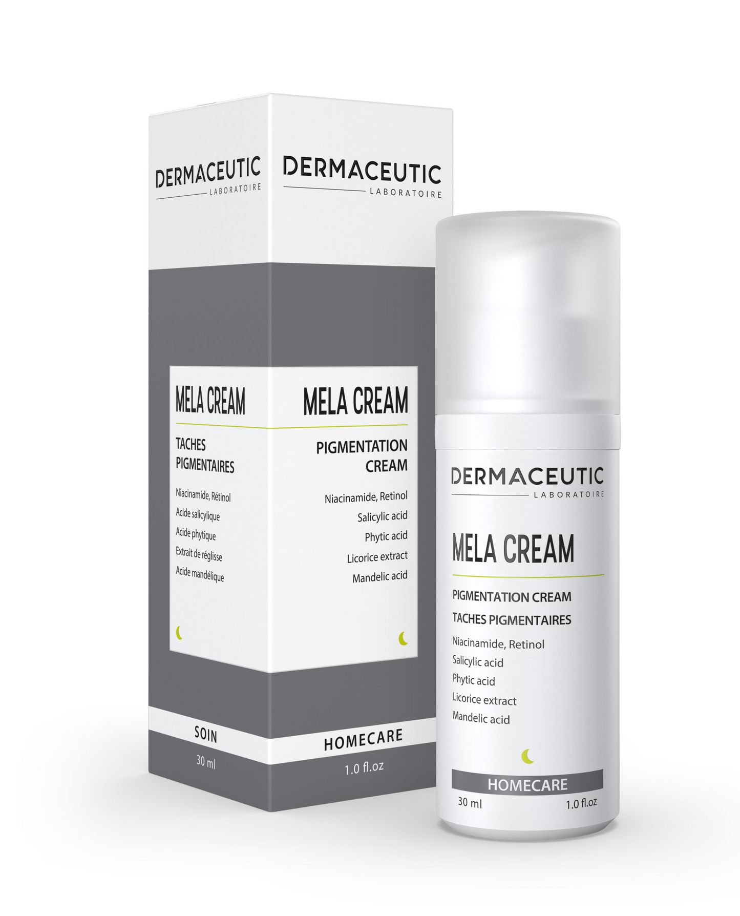 Dermaceutic Mela Cream box en bottle