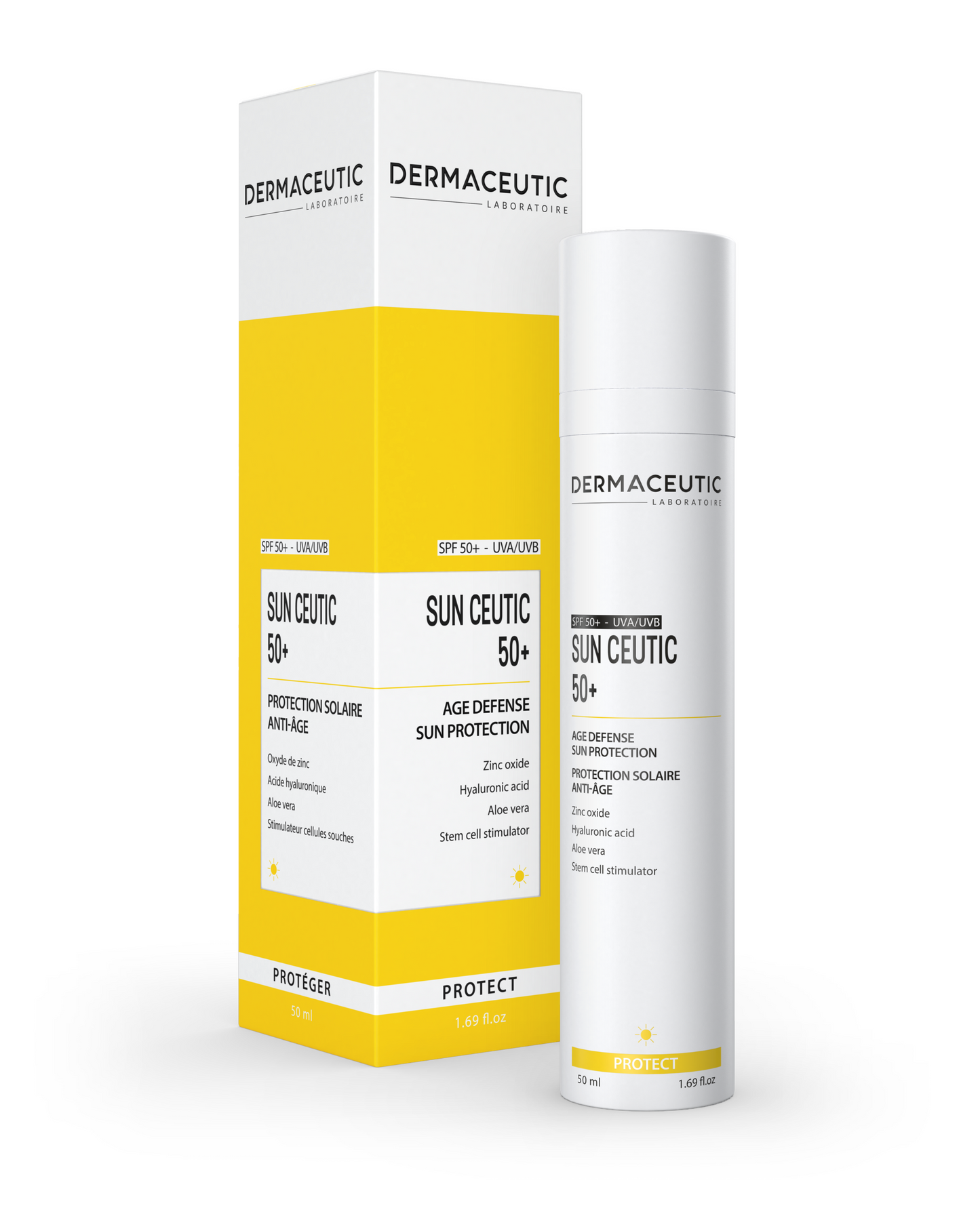 Dermaceutic Sun Ceutic 50+ box en bottle