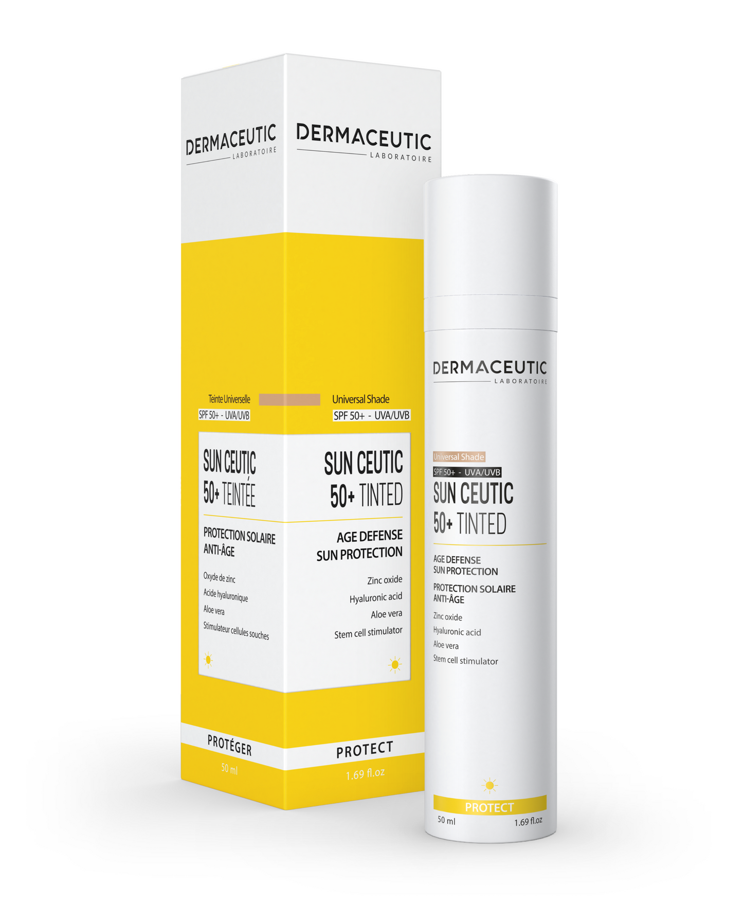 Dermaceutic Sun Ceutic 50+ Tinted box en bottle